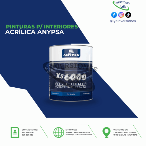 ACRÍLICA BLANCA X5 6000 ANYPSA