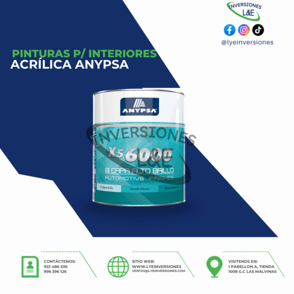 ACRÍLICA TRANSPARENTE X5 600 ANYPSA