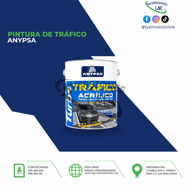 PINTURA DE TRÁFICO ACRÍLICO ANYPSA