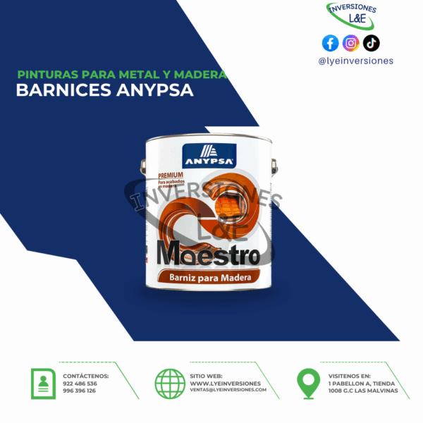 BARNIZ PARA MADERA MAESTRO ANYPSA