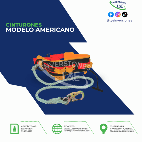 CINTURÓN DE SEGURIDAD MODELO AMERICANO