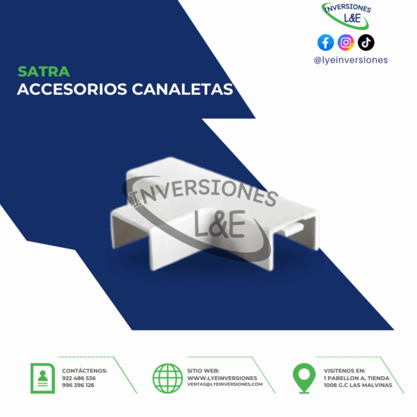 ACCESORIOS CANALETAS TEE PLANA