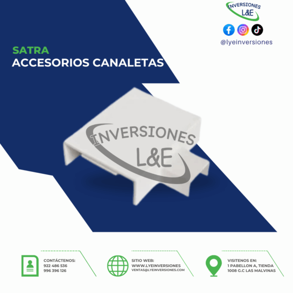 ACCEOSORIOS CANALETAS REDUCTOR EN T