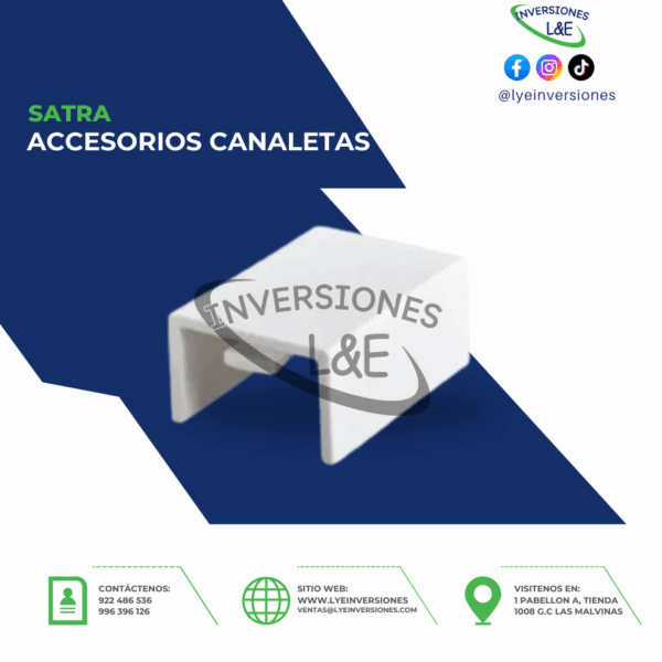ACCESORIOS CANALETAS UNIÓN PLANA